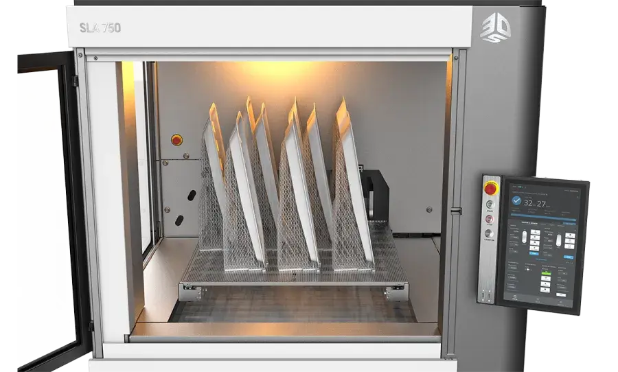 SLA 750 printed parts