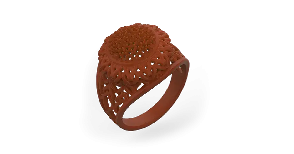 VisiJet Jewel Ruby Ring 주조