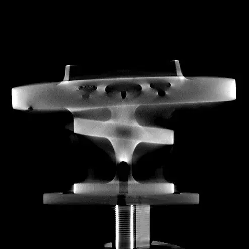 해상도가 130마이크론인 밸브 블록 x-레이