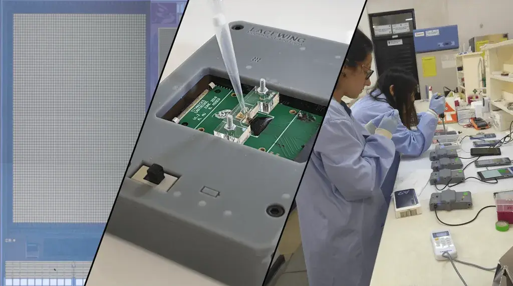 Imperial College London에서 Figure 4 기술로 개발된 고속 진단 장치