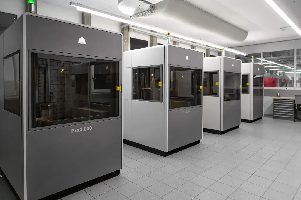 3D Systems 솔루션이 설치된 Sauber Engineering의 내부 공장