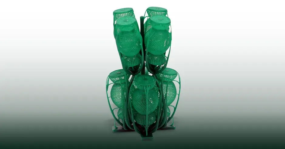 왁스 트리의 녹색 주조 왁스 패턴