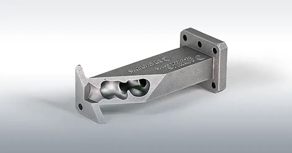 Airbus 일체형 DMP 부품 절단면