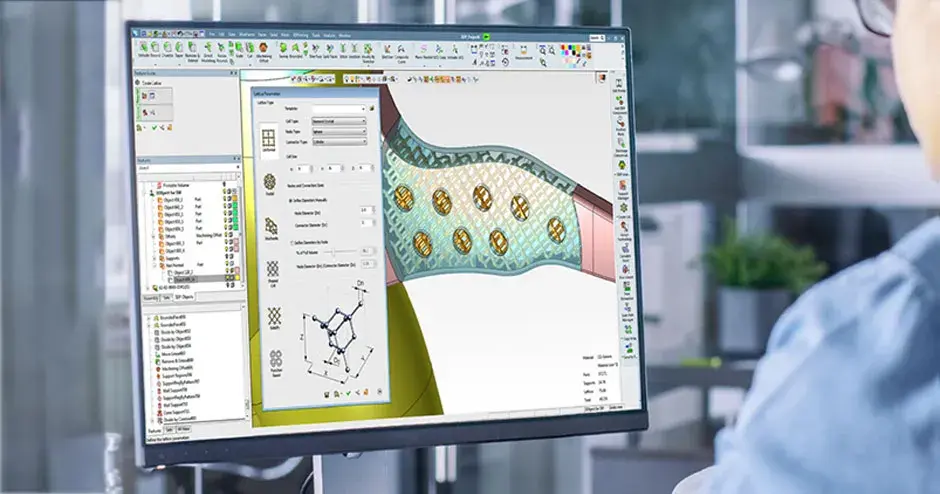 소프트웨어 프로그래밍 중인 컴퓨터 화면 이미지
