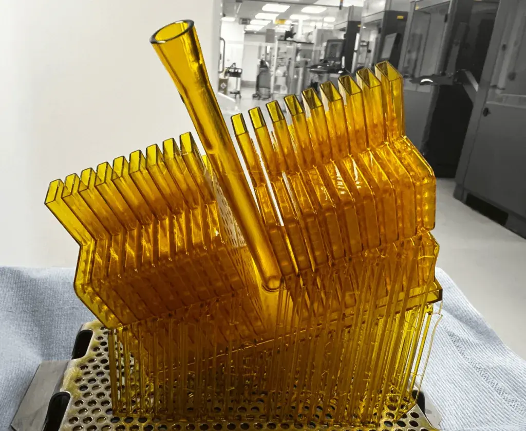 Figure 4 Standalone에서 36개 배치로 인쇄할 수 있도록 설계된 풍동 터널 테스트에 사용되는 범용 개스킷 예