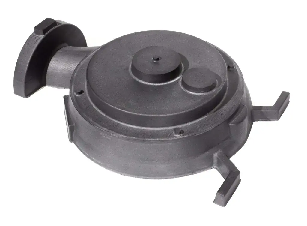 3D Systems의 Titan Atlas-HS 3D 프린터에서 펠릿 압출 및 기계 가공을 이용해 3D 프린트한 펌프 패턴