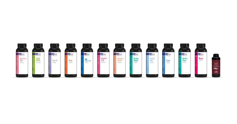 NextDent 3D Printing Material Range