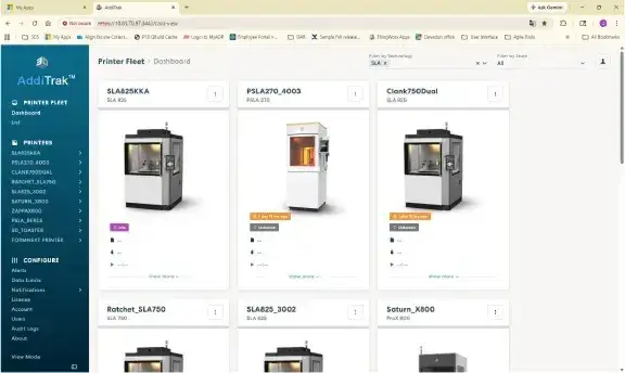Additrak Screen Preview