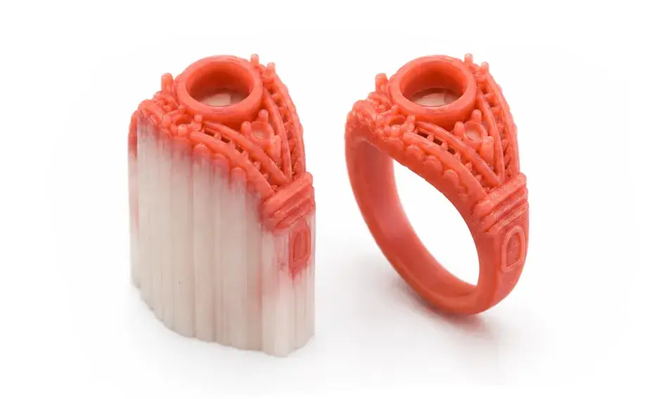 VisiJet cast ring with support
