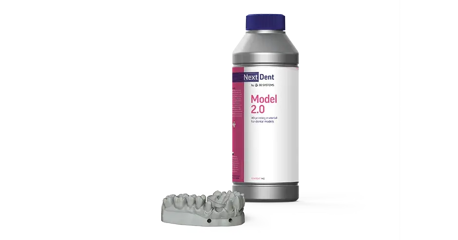 치과 응용 분야에서 사용하는 3D Systems NextDent Model 2.0
