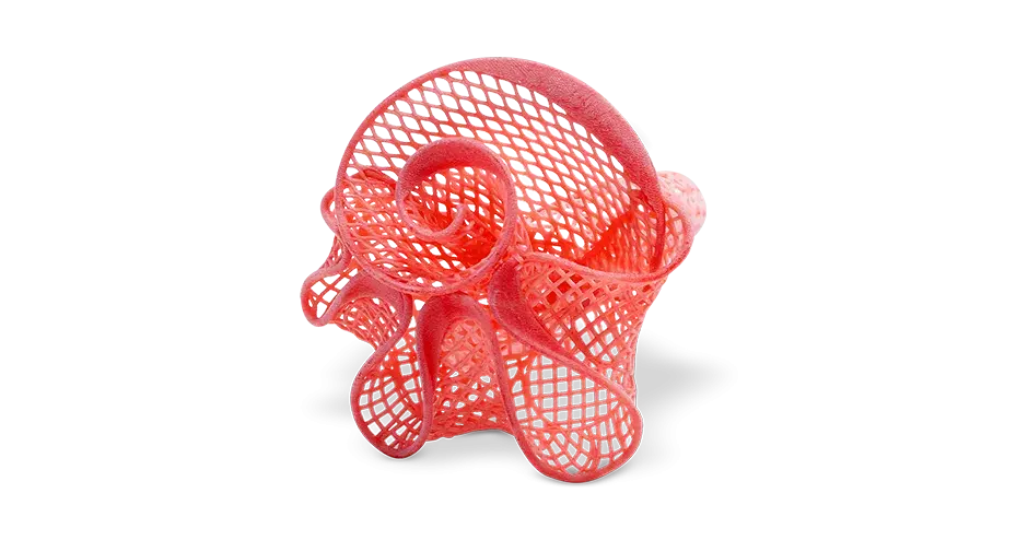 VisiJet Wax Jewel Red로 제작된 왁스 링